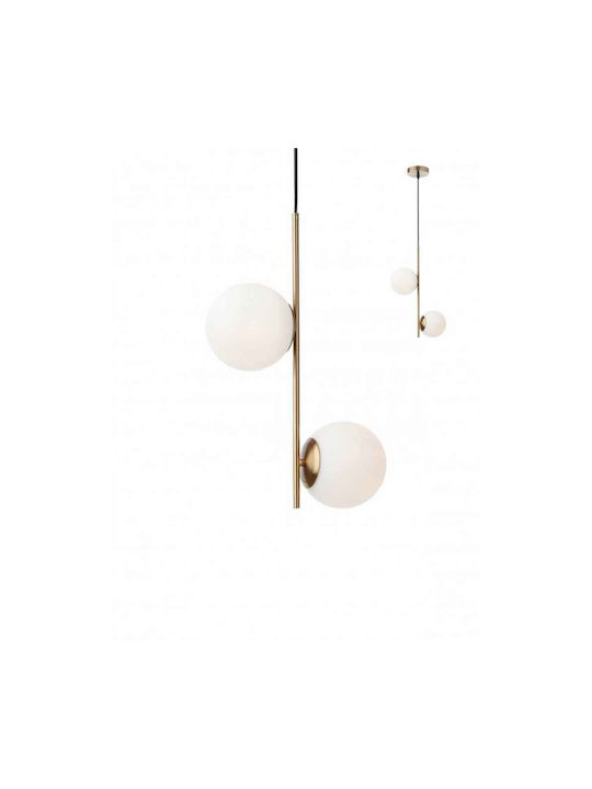 Redo Group Pendant Light Two-Light for Socket E14, E.14 Gold