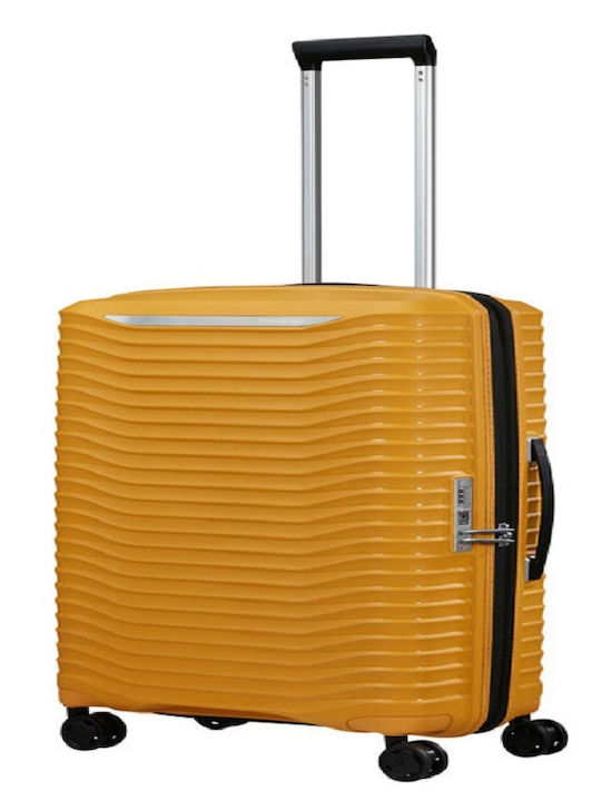 Samsonite Upscape Μεσαία Βαλίτσα Ταξιδίου Σκληρή Yellow με 4 Ρόδες Ύψους 68εκ.