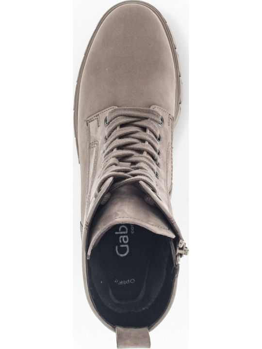 Leder Stiefeletten Damen Braun