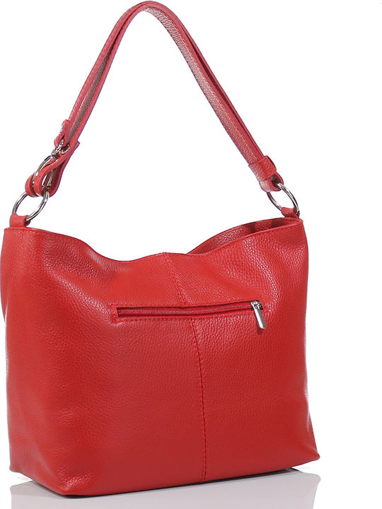 Passaggio Leather Leather Women's Bag Shoulder Red