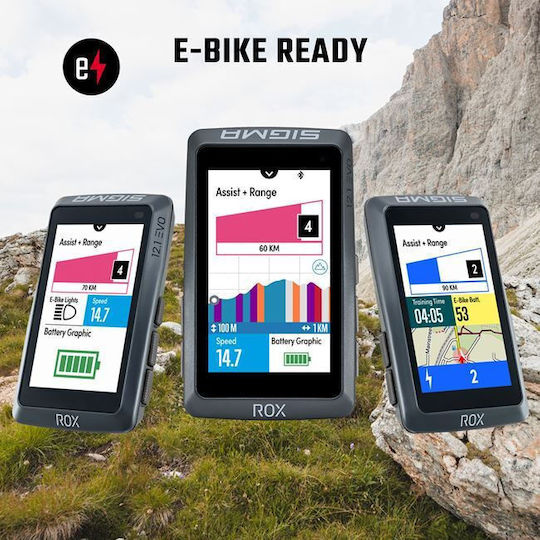 Sigma Sport Rox 12.1 Evo Basic Wasserdicht Verkabelt GPS Fahrrad