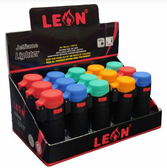 Leonflame Barrel Trendy Αντιανεμικός Αναπτήρας Φλόγας Τύπου Jet (Διάφορα Χρώματα)