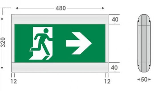 Olympia Electronics LED Sign Light with Battery Powered GRL-834/EM 1pcs