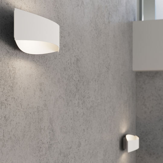 Sollux Modern Lamp Wall with Socket G9 White 15x15x15cm