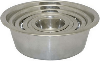 Happypet Stainless Steel Bowl Food for Dog & Cat 700ml 16.5cm in Gray Color