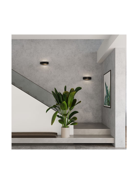 Sollux Modern Lamp Wall with Socket G9 Black 15x15x15cm