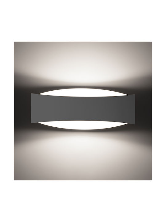 Sollux Modern Lamp Wall with Socket G9 White 15x15x15cm
