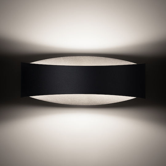 Sollux Modern Lamp Wall with Socket G9 Black 15x15x15cm