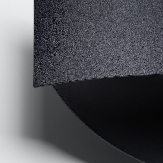 Sollux Modern Lamp Wall with Socket G9 Black 15x15x15cm