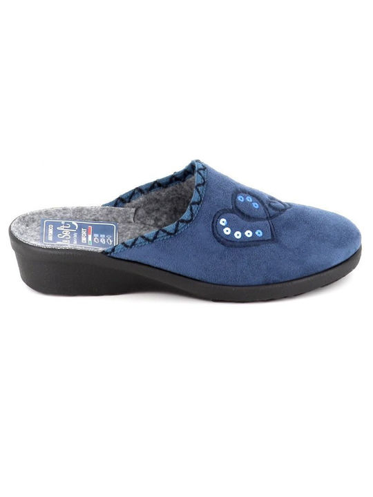 B-Soft Women's Slippers Light Blue