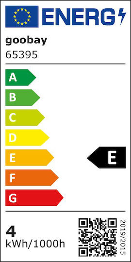 Goobay Λάμπα LED 4W 108mm για Ντουί E27 Θερμό Λευκό 470lm
