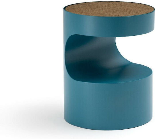 Rimel Μεταλλικό με Γυάλινη Επιφάνεια Μπλε 30x40x55cm Rimel Μεταλλικό με Γυάλινη Επιφάνεια Μπλε 30x40x55cm