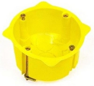 Courbi Flush Electrical Box Branching for Plasterboard Switch in Yellow Color 08-21040-001