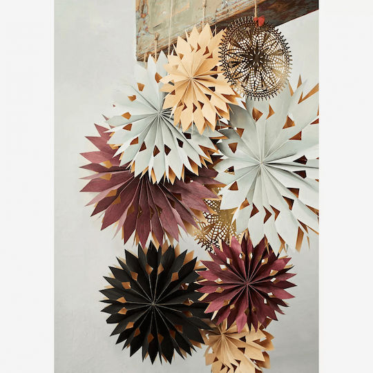 Madam Stoltz Weihnachtliche Dekorative Hängende Sterne Beleuchtete Kunststoff 15Stück