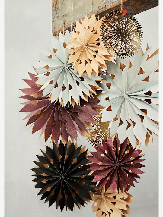 Madam Stoltz Plastic Illuminated Christmas Decorative Hanging Star 15pcs