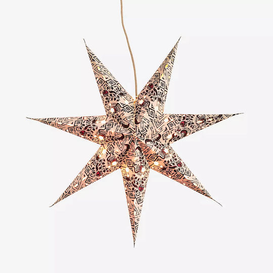Madam Stoltz Crăciunesc Decorativ Suspendata Stea Hârtie Multicolor 1buc