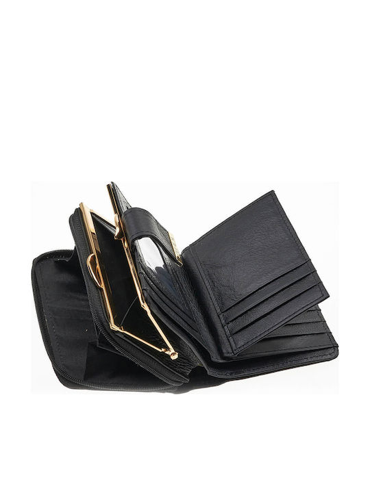 Small Leather Women's Wallet Classic Black