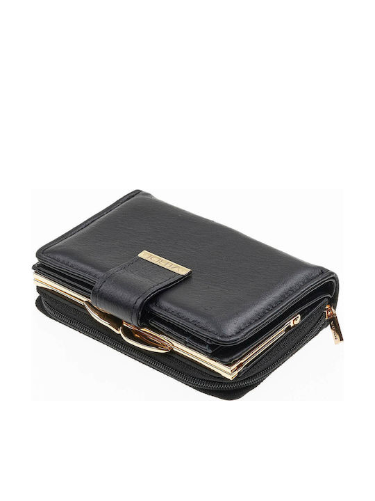 Small Leather Women's Wallet Classic Black