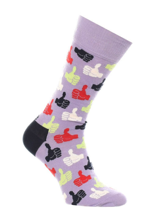 Happy Socks Gift Κάλτσες Μωβ 3Pack