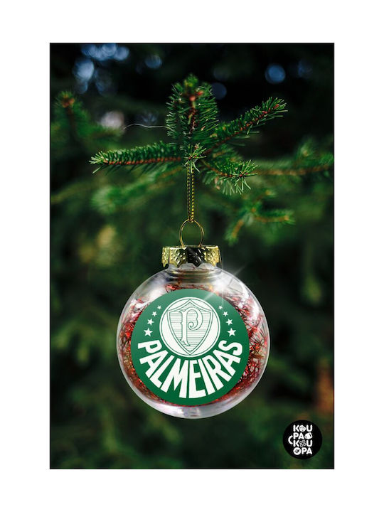 Weihnachtshänger Kugel Ornament Plastik Rot 8cm