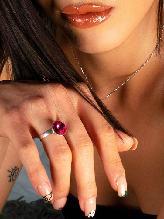 Theodora's Jewellery Damen Ring mit Steinen aus Silber