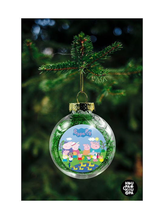 Weihnachtshänger Kugel Ornament Grün 8cm