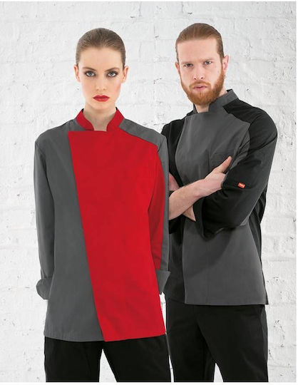 Toma Youniform Coat Chef Gray with Long Sleeve