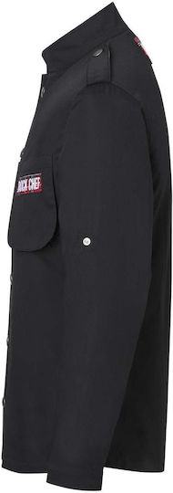 Rock Chef Coat Chef Black with Long Sleeve