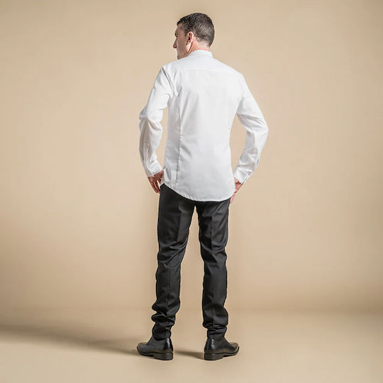 Clement Design Σακάκι Σεφ Λευκό με Μακρύ Μανίκι Uko