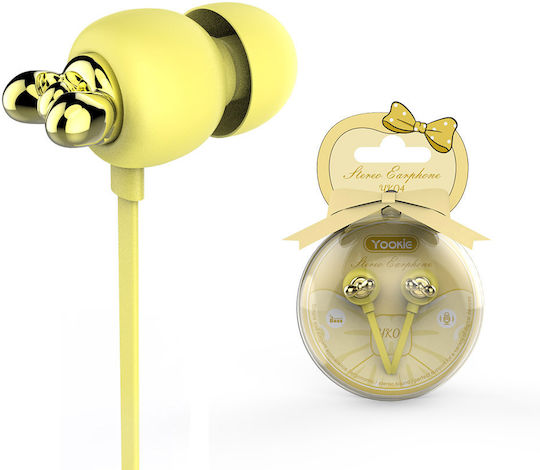 Yookie 20643 In-ear Handsfree με Βύσμα 3.5mm Λευκό