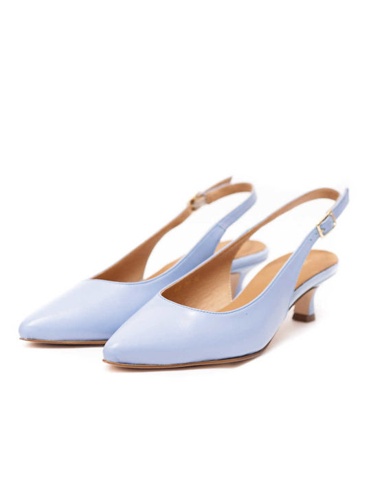 Mia Leder Pumps Blau