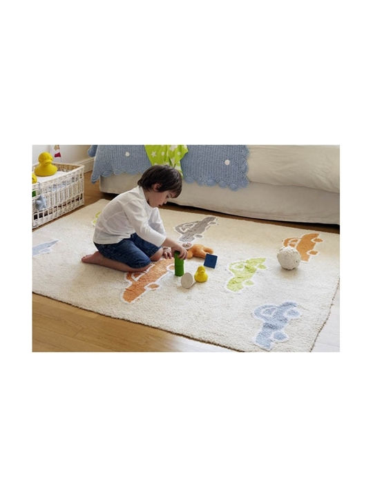 Lorena Canals Handmade Kids Rug Cars Bej 120x160cm