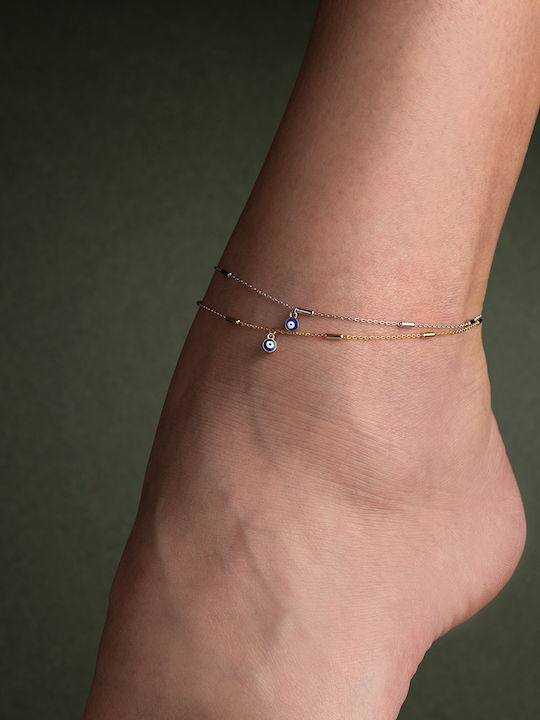 George Art Jewels Златна Верига За Глезен От Сребро