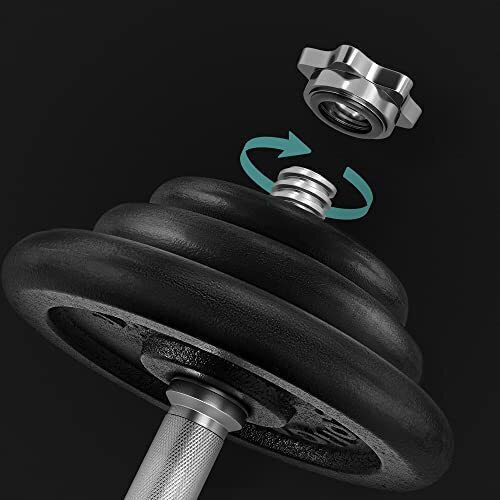 Songmics Adjustable Dumbbell Set with Bar 40kg