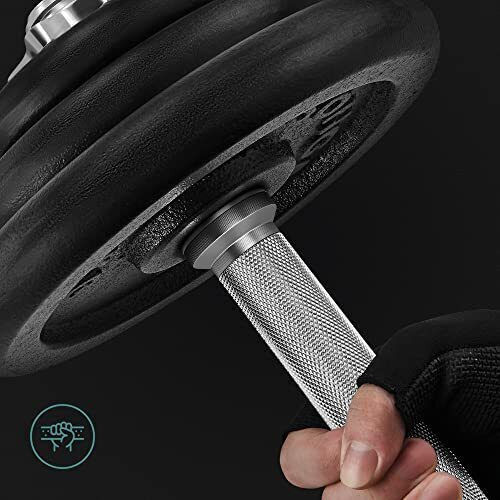 Songmics Adjustable Dumbbell Set with Bar 40kg