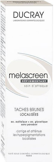 Ducray Melascreen Emulsie de Zi de Față pentru Imperfecțiuni, Pete Pigmentare și Albire 30ml