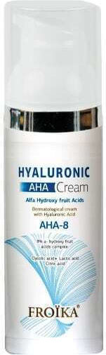 Froika AHA-8 Cremă de Față de Zi 24h cu SPF30 pentru Hidratare și Anti-Îmbătrânire cu Acid Hialuronic 50ml