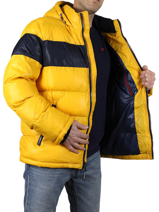 Tommy Hilfiger Herren Winter Jacke Puffer Gelb