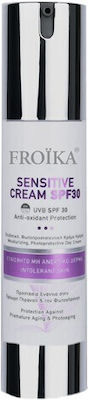 Froika Sensitive Feuchtigkeitsspendend Creme Gesicht Tag mit SPF30 für Empfindliche Haut 50ml