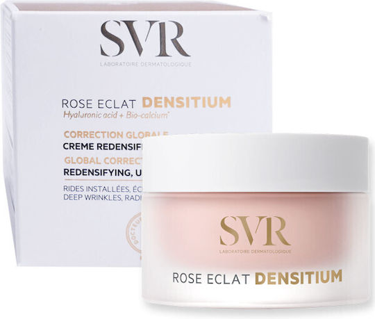 SVR Laboratoire Densitium Rose Eclat Global Correction Anti-Aging Face Cream with Pink Pigments for Even Tone & Radiance 50ml