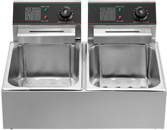 Vevor Electric Fryer Double 5kW Capacity 2x6lt