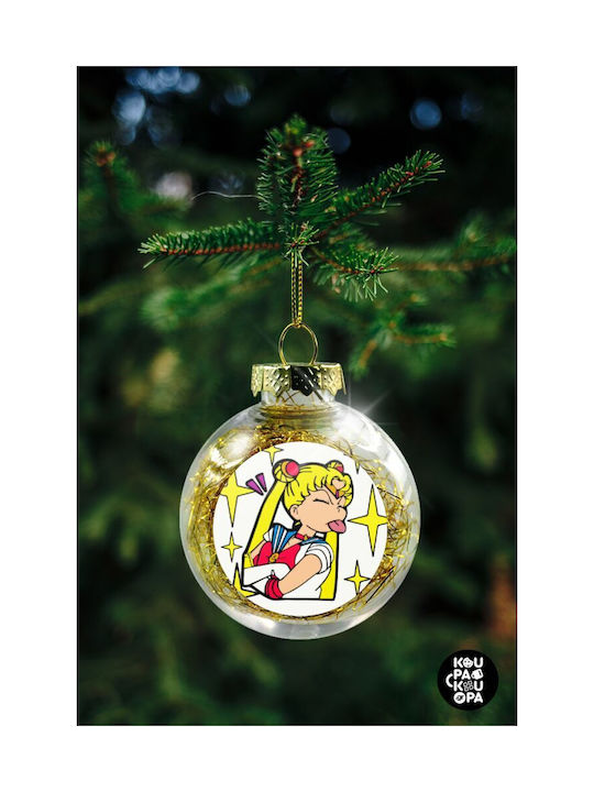 Christmas Plastic Ball Ornament Transparent 8cm