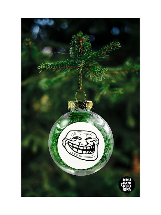 Weihnachtshänger Kugel Ornament Durchsichtig 8cm