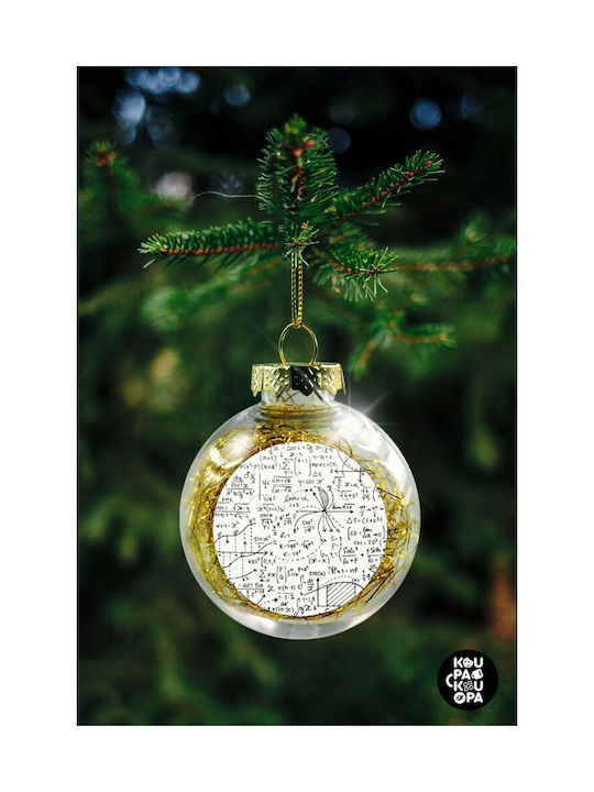 Christmas Ball Ornament Transparent 8cm