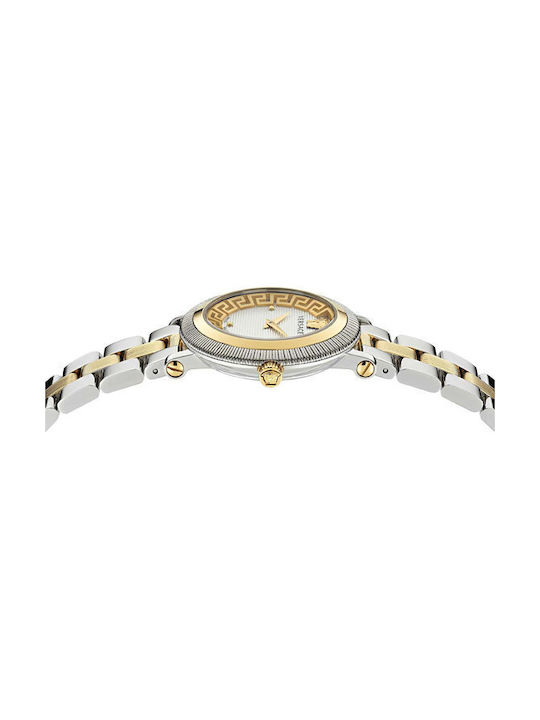 Versace Greca Кварцов Часовник с Метална Верижка