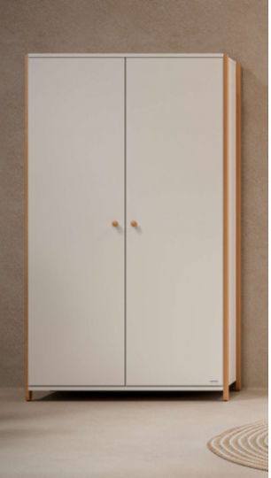 Zwei Türen Schrank Weiß 100x54x190cm