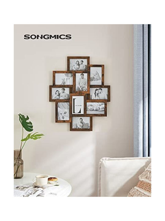 Songmics Дървена Стенна Рамка За Снимки