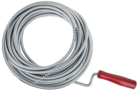Techboss Sârmă de desfundat 10m x 6mm Desfundări de scurgere din oțel 10m cu Grosime Maximă de Deblocare 6mm