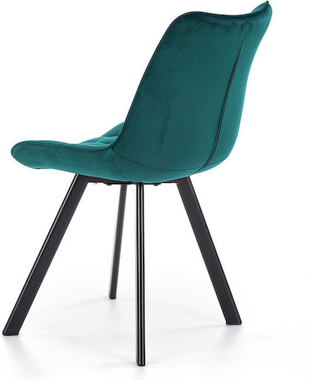 K332 Καρέκλα Τραπεζαρίας Βελούδινη Turquoise 46x61x84εκ.