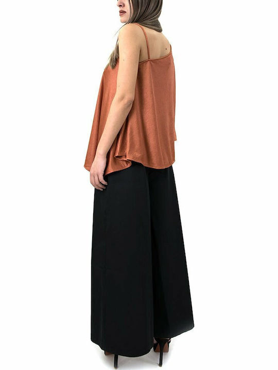 Γυναικεία Μπλούζα Off-Shoulder με έναν Ώμο Πορτοκαλί